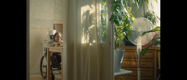 Filmstill vom Filmuni-Film EIN GEPFLEGTES LEBEN / A WELL CARED LIFE, Kamera von Adam Graf, Stephan M. Vogt