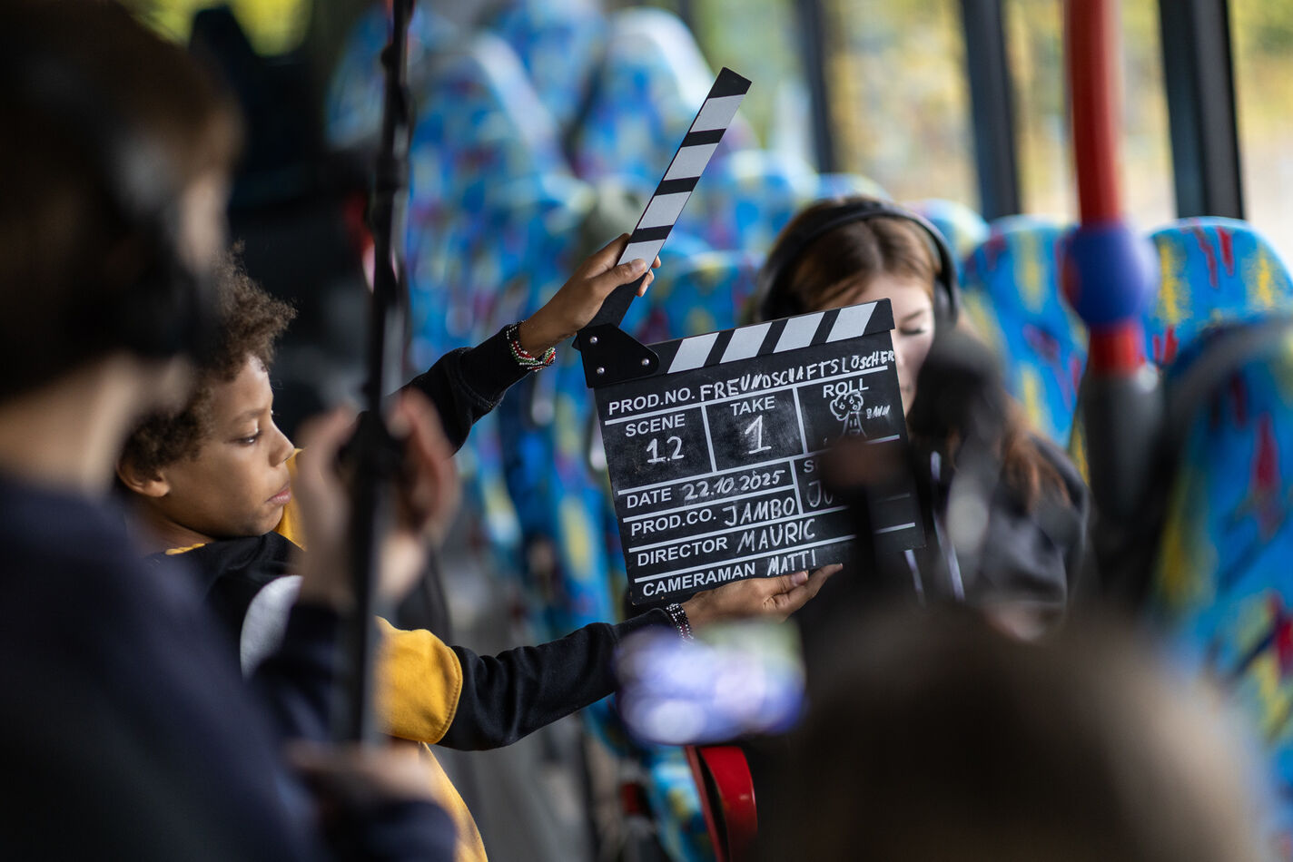 (öffnet Vergrößerung des Bildes) Foto von der Kinderfilmuni in Luckenwalde, Copyright liegt bei der Kinderfilmuni Babelsberg (öffnet Vergrößerung des Bildes)