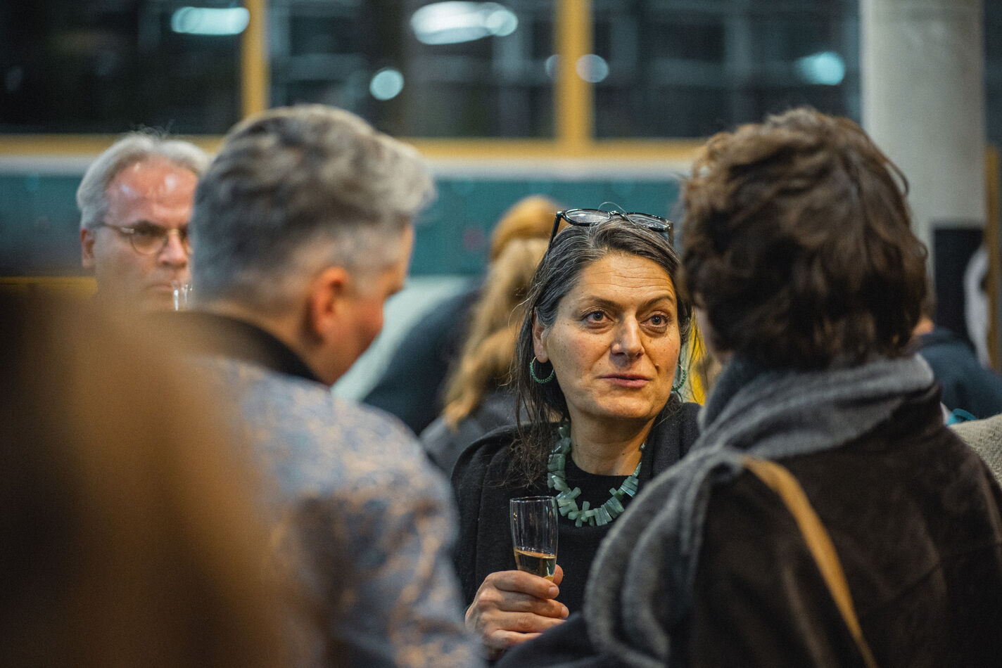 Foto vom Launch des Media Research Center im Jahr 2024, fotografiert von Tinett Kähler, Filmuniversität Babelsberg KONRAD WOLF (öffnet Vergrößerung des Bildes)